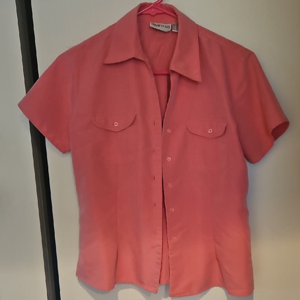 Womens Pink Short Sleeve Shirt